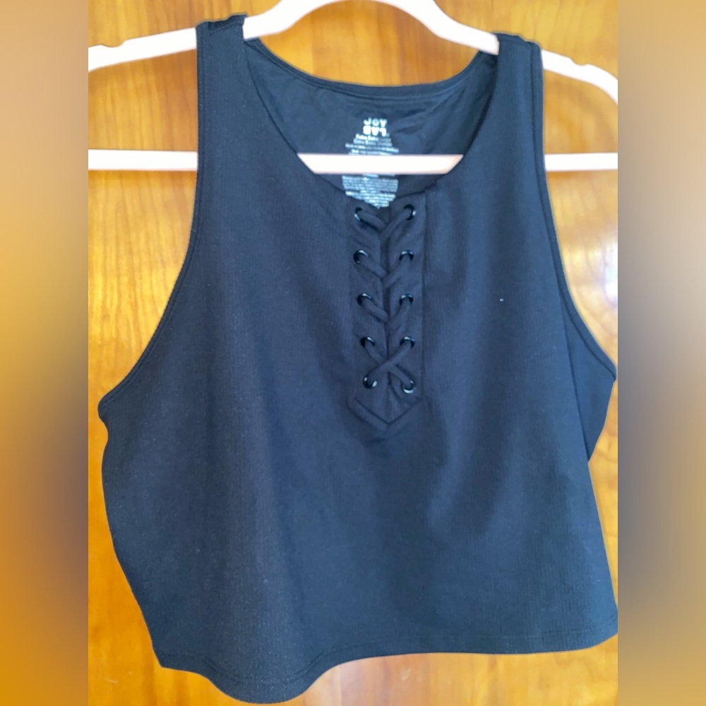 JoyLab Women's Black Lace-Up Tank